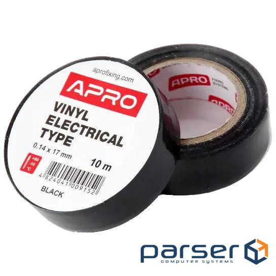 Ізолента чорна APRO APRO 0.14х17 мм 10 м 