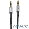 Аудiокабель HOCO UPA26 AUX Fresh audio cable, 1m Black (6942007608800)