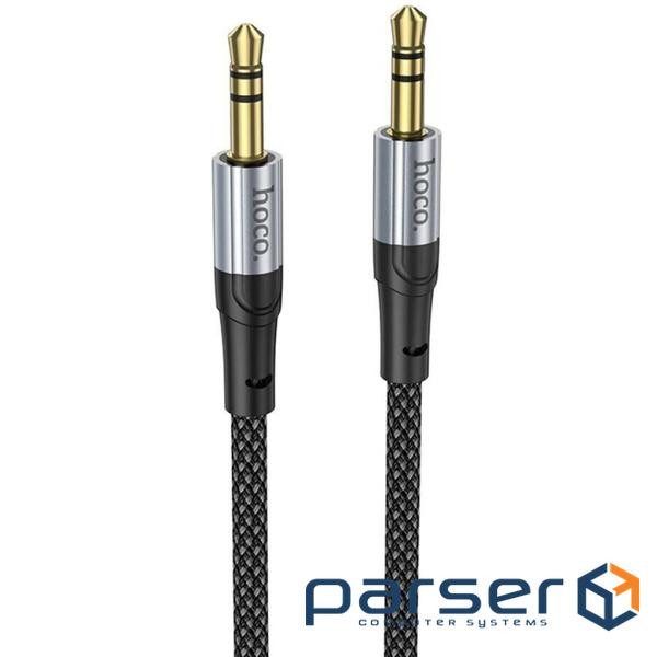 Аудiокабель HOCO UPA26 AUX Fresh audio cable, 1m Black (6942007608800)