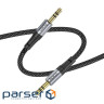 Аудiокабель HOCO UPA26 AUX Fresh audio cable, 1m Black (6942007608800)