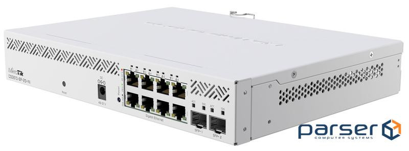 Комутатор мережевий Mikrotik CSS610-8P-2S+IN