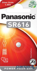 Батарейка Panasonic SR616 * 1 Silver Oxide (SR-616EL/1B)