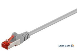 Screen Patch Cord RJ45 SFTP6 50.0m,patch AWG28 LSOH D=6.0mm Cu Gold,сірий (75.05.0895-1)
