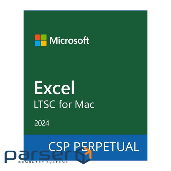 Офісний додаток Microsoft Excel LTSC for Mac 2024 Commercial Software, Perpetual (DG7GMGF0PN5G_0001)