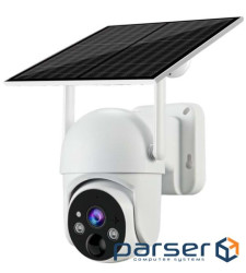 4 Мп 4G поворотна вулична відеокамера із сонячною панеллю та вбудованими АКБ 10400mA UBox (YT42082)