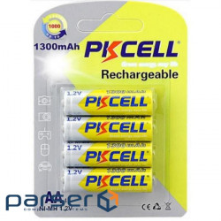 Аккумулятор PkCell AA R6 NiMH 1300mAh * 4 (PC/AA1300-4BR)