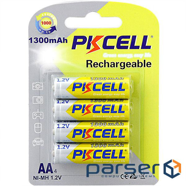 Акумулятор PkCell AA R6 NiMH 1300mAh * 4 (PC/AA1300-4BR)