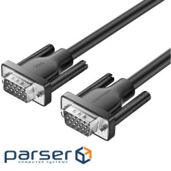 Кабель VGA 15M-15M, 3.0 м, чорний Vention (A15BI)