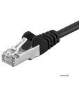 Патч-корд фольгований RJ45 FTP5e 1.5m, patch AWG26 D=5.5mm Gold Protect,чорний (75.09.5540-10)