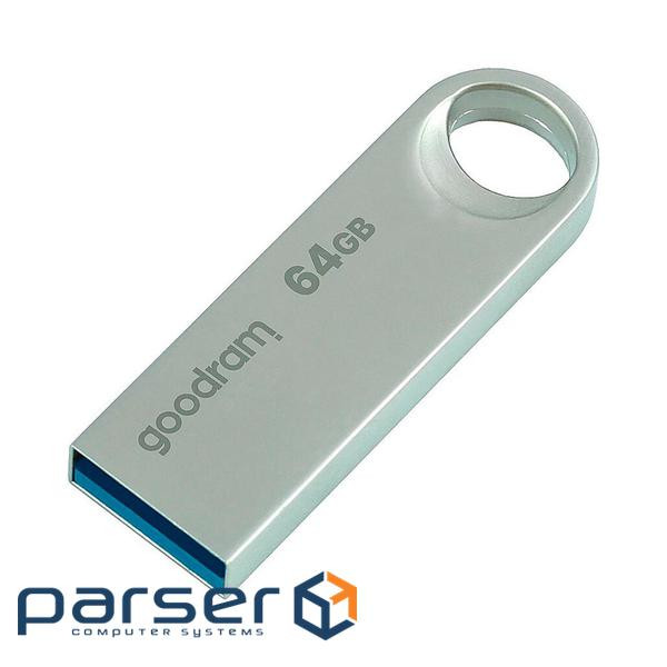 USB флеш накопичувач Goodram 64GB UNO3 Steel USB 3.2 (UNO3-0640S0R11)