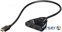 Adapter monitor HDMI 3x1 (Switch), Selector 1080p Pas automatic 0.6m, black (75.06.0819-1)