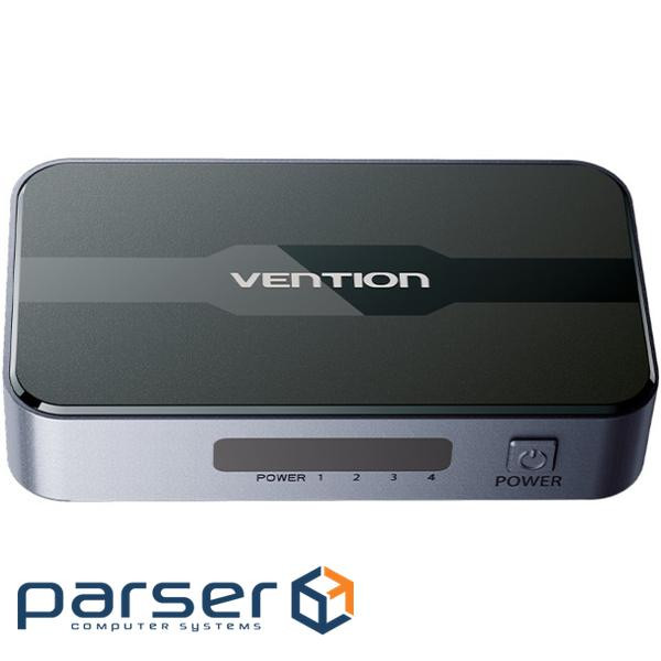 Сплітер HDMI 1.4 FHD 4K 30Hz 3D, 1x4 ports чорний Vention (A12B0-EU)