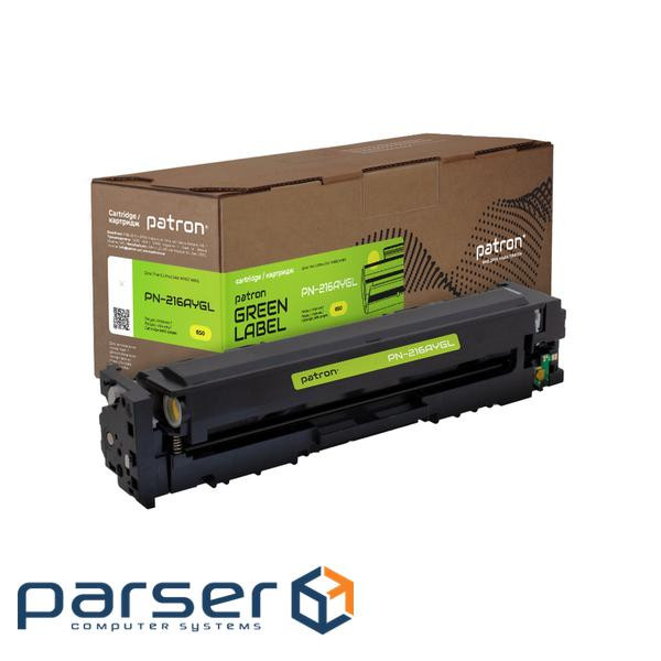 Картридж Patron HP 216A (W2412A) Green Label, yellow (PN-216AYGL)