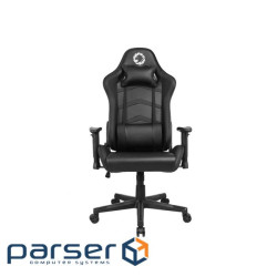 Геймерське крісло GameMax GCR09 Black Gaming Chair зручне ергономічне геймерське крісло GCR09 Black GCR09 Black