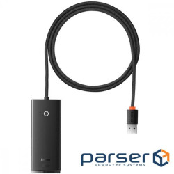 Концентратор Baseus USB 3.0 4xUSB 2.0m black (WKQX030201)
