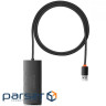 Концентратор Baseus USB 3.0 4xUSB 2.0m black (WKQX030201)