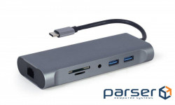 Порт-реплікатор Cablexpert USB-C 7-в -1 (A-CM-COMBO7-01)