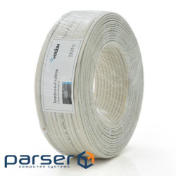 Телефонний кабель Merlion 4 жильний 28awg CCS 100 метрів в бухті бежевий (06291) (06291)