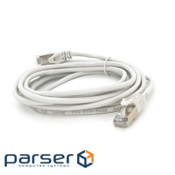 Патч-корд литий MERLION, FTP, RJ45, Cat.5e, 3m, сірий, CCA, Q200 (PCM-CCA-5E / 3G)