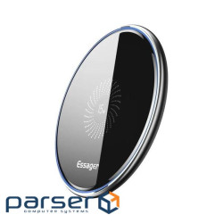 Зарядний пристрій Essager Wireless charger 15W Qi magnetic + cable USB-C 1.0m black (EWXZMX-JMB01)