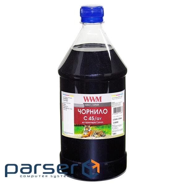 Чорнило WWM Canon CLI-451GY 1000г Gray (C45/GY-4)