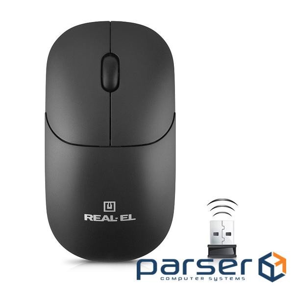Миша бездротова REAL-EL RM-311 W Black (EL123200041)
