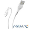Кабель HOCO X37 Cool Power USB-A to Type-C 1м White (6931474710512)