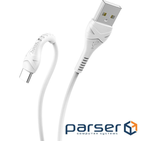 Кабель HOCO X37 Cool Power USB-A to Type-C 1м White (6931474710512)