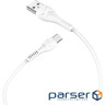 Кабель HOCO X37 Cool Power USB-A to Type-C 1м White (6931474710512)