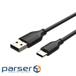Кабель Cabletime USB Type-C - USB (M/M), 1 м, Black (CA32H)