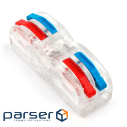 Клемна колодка з натискними затискачами 2-провідна SPL-2 для розподільчих коробок, 2-p (SPL-2T / 10)