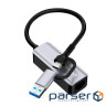 Адаптер USB-C + USB A to RJ45 Ethernet 1000Mbps ColorWay (CW-AD-CRG)