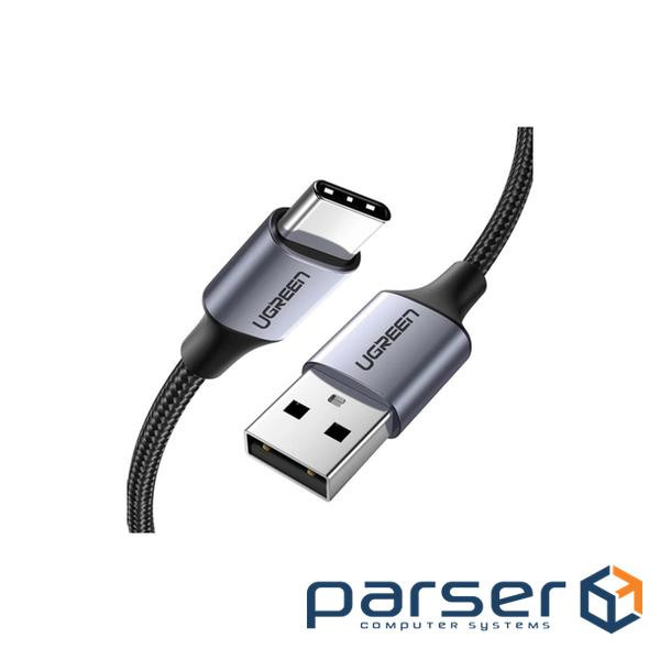 Дата кабель USB 2.0 AM to USB-C 0.5m 3A US288 black Ugreen (60125)