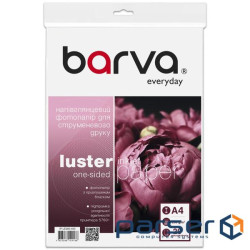 Фотопапір Barva, напівглянсовий, A4, 260 г/м2, 20 арк, серія 