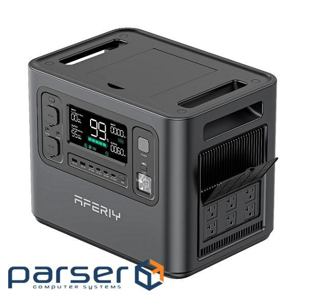 Зарядна станція Aferiy AF-P210, Grey, 2400 Вт / 2048 Вт/год, 4xType-C (1x100 Вт), 4xUSB (2x18 Вт), C