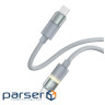 Дата кабель USB-C to USB-C 1.0m 3A 60W warm light gray ColorWay (CW-CBPDCC092-GR)