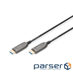 Кабель DIGITUS HDMI UHD 8K, AOC hybrid-fiber, type A M/M, 15м, чорний (AK-330126-150-S)