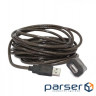 Дата кабель USB 2.0 AM/AF 5.0 m active Cablexpert (UAE-01-5M)