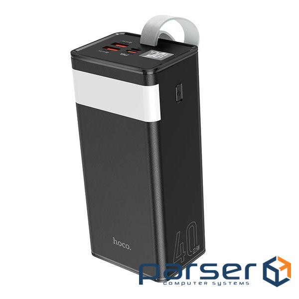 Power Bank HOCO J86 40000mAh, 2USB+Type-C+micro, PD20W, ліхтарик, Black, 0.790kg