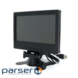 Монітор для відеоспостереження 7"(16：9) панель IPS, AV / VGA / HDMI роз&apo (N70-A06IPSTCH) &apo (N70-A06IPSTCH)