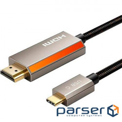 Кабель CABLETIME Type-C - HDMI 8K USB-C - HDMI 2м Black (CA914258)