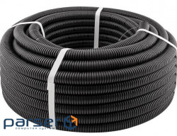 Corrugated street pipe D25 polypropylene, with a draft, 100 meters, price per bay 