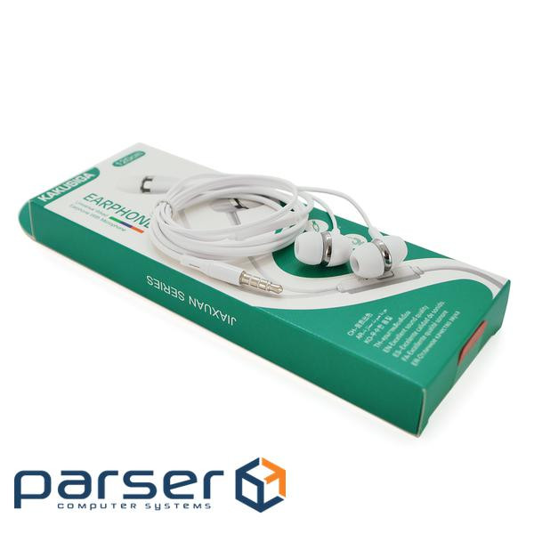 Навушники провідні iKAKU KSC-659 JIAXUAN з мікрофоном, White, Bох (KSC-659-Wh) (KSC-659-Wh)