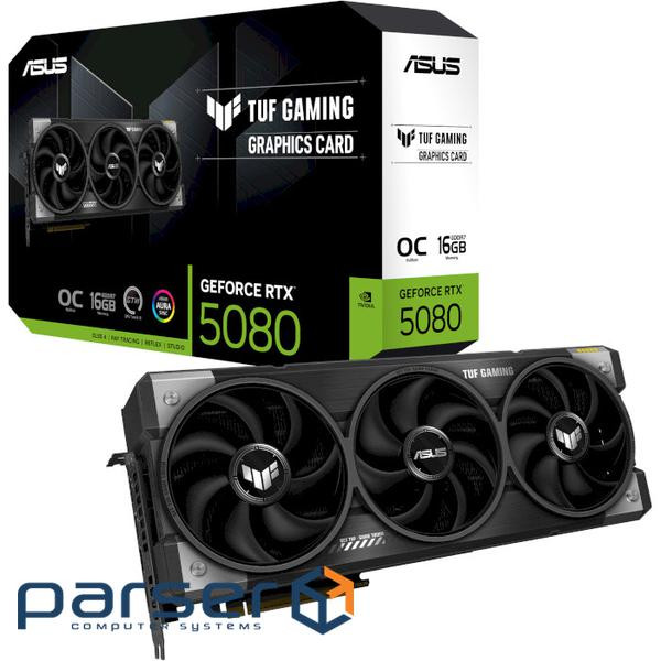Відеокарта ASUS TUF Gaming GeForce RTX 5080 16GB GDDR7 OC Edition (TUF-RTX5080-O16G-GAMING)