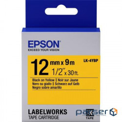 Label printer ribbon Epson LK4YBP (C53S654008)