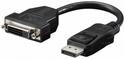 DisplayPort-DVI M/F monitor adapter (DVI screen), v1.2 1080p 0.2m 24+5 Nickel, black (75.06.9873