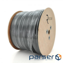 Coax cable. with power supply + cable RITAR BM305-RG59 + 2x0.5mm + 1x1.2mm, 0.81mm.CU, 64x0.12m (RT-BM350-RG59)