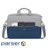Laptop bag RivaCase 15.6" 7532 Prater, grey/dark blue anti-theft (75 (7532 (Grey/Dark blue))