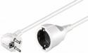 IEC (Schuko) M/F power extension cable 3.0m, 3x1.5mm Cu, white (75.09.3087-1)