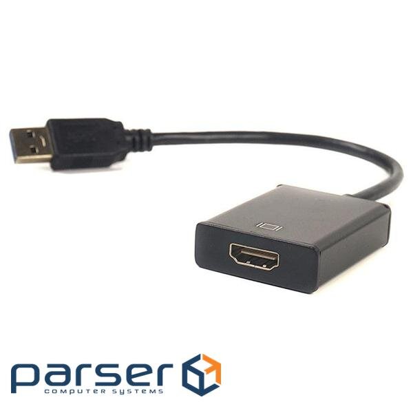Перехідник USB 3.0 M to HDMI female PowerPlant (CA910373)